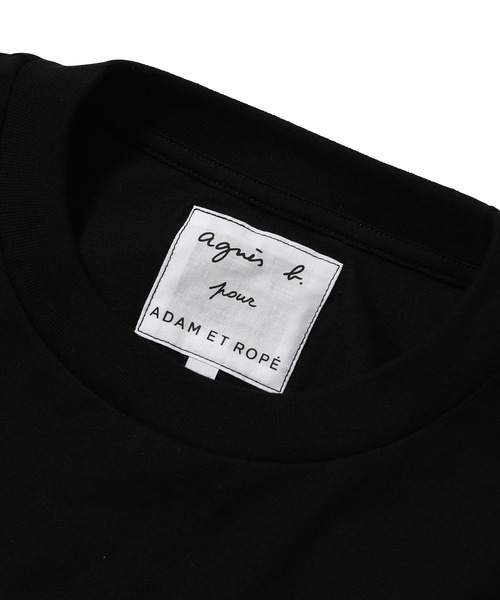 agnes b.（アニエスベー）の「【agnes b. pour ADAM ET ROPE'】BOX LOGO T/UNISEX（Tシャツ/カットソー・メンズ・ホワイト/ブラック・L/XL）」の10枚目の写真
