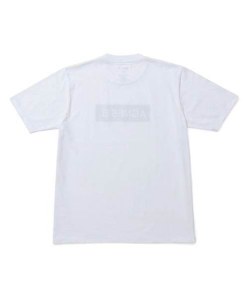 agnes b.（アニエスベー）の「【agnes b. pour ADAM ET ROPE'】BOX LOGO T/UNISEX（Tシャツ/カットソー・メンズ・ホワイト/ブラック・L/XL）」の11枚目の写真