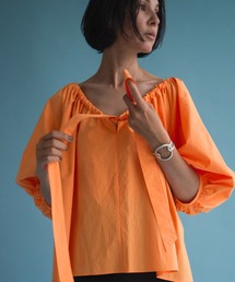 LA LIGNE ROPE'（ラリーニュロペ）の「【ラリーニュロペ】胡蝶(コチョウ)トップス 綿シルク ＜日本製＞＜洗える＞＜マルチWAY＞（シャツ/ブラウス）」