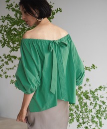 LA LIGNE ROPE'（ラリーニュロペ）の「【ラリーニュロペ】胡蝶(コチョウ)トップス 綿シルク ＜日本製＞＜洗える＞＜マルチWAY＞（シャツ/ブラウス）」