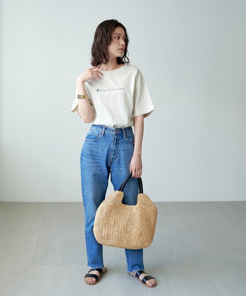 KANGOL EXTRA COMFORT(カンゴールエクストラコンフォート)の「クルーネック ロゴ半袖Tシャツ(Tシャツ/カットソー・レディース・チャコールグレー/ブルー/ライトグリーン/ライトベージュ・LL/M/L)」の18枚目の写真