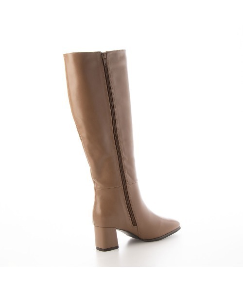 EVOL（イーボル）の「【EVOL】シンプルフェイクレザーロングブーツ IR9669（ブーツ・レディース・ブラック/ベージュ/ブラウン・22.5cm/23.5cm/24.5cm/23.0cm/24.0cm/25.0cm）」の14枚目の写真