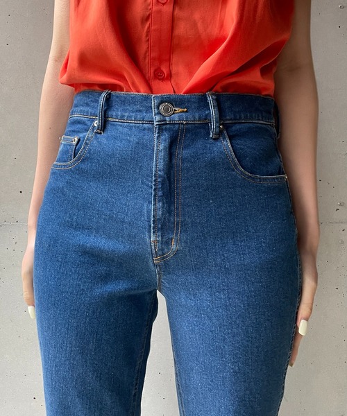 CAPRICIEUX LE'MAGE（カプリシューレマージュ）の「ストレッチプチフレアデニム（デニムパンツ・レディース・アイボリー/ブルー・36/38）」の21枚目の写真