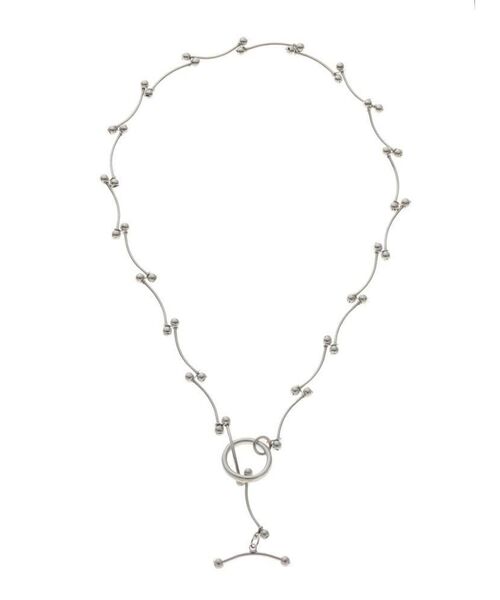 MERCURYDUO（マーキュリーデュオ）の「ウェーブドットチョーカーネックレス（ネックレス・レディース・シルバー/ゴールド・FREE）」の4枚目の写真