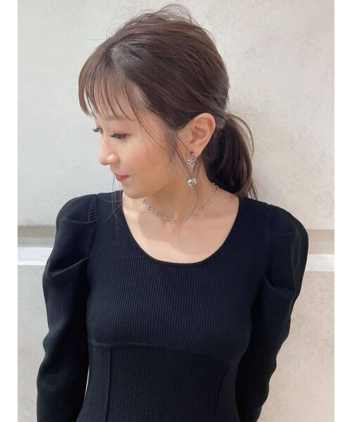 MERCURYDUO（マーキュリーデュオ）の「ウェーブドットチョーカーネックレス（ネックレス・レディース・シルバー/ゴールド・FREE）」の6枚目の写真