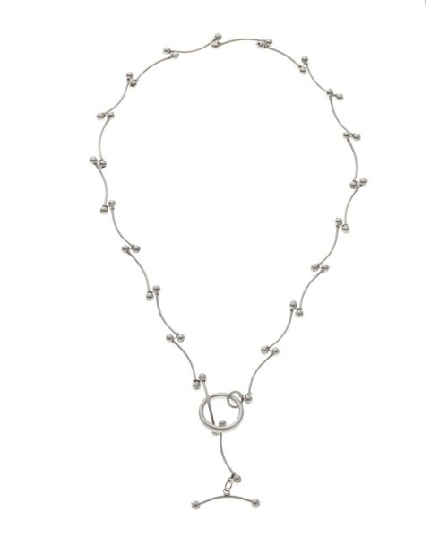 MERCURYDUO（マーキュリーデュオ）の「ウェーブドットチョーカーネックレス（ネックレス・レディース・シルバー/ゴールド・FREE）」の3枚目の写真