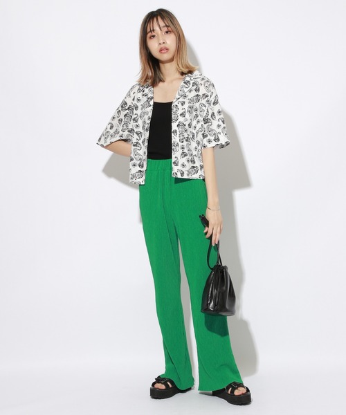 PBLIM（ページボーイリム）の「【PAGEBOYLIM】ペイズリーショートシャツ【WEB限定アイテム】（シャツ/ブラウス・レディース・ホワイト系その他/ブラック系その他・MEDIUM/LARGE）」の9枚目の写真