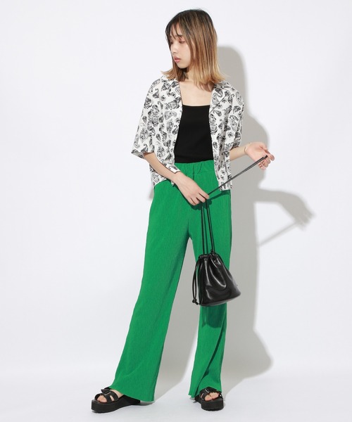 PBLIM（ページボーイリム）の「【PAGEBOYLIM】ペイズリーショートシャツ【WEB限定アイテム】（シャツ/ブラウス・レディース・ホワイト系その他/ブラック系その他・MEDIUM/LARGE）」の10枚目の写真