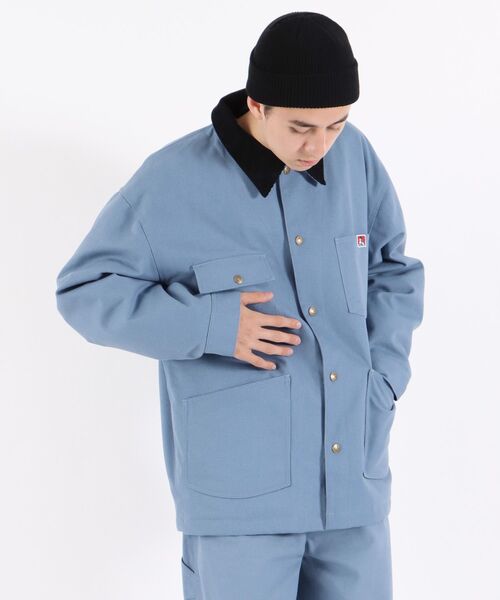 BEN DAVIS(ベンデイビス)の「【 BEN DAVIS ( ベンデイビス )】COVERALL/ カバーオール(カバーオール・メンズ・エメラルド/ブラック/キャメル/ブルーグレー・MEDIUM/LARGE)」の3枚目の写真