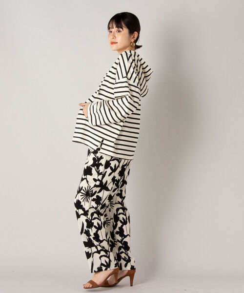 NOLLEY’S（ノーリーズ）の「ボーダーメキシカンパーカー（パーカー・レディース・ブラック系その他3/ブルー系その他3・FREE）」の8枚目の写真