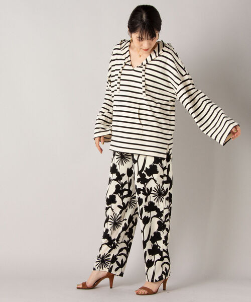 NOLLEY’S（ノーリーズ）の「ボーダーメキシカンパーカー（パーカー・レディース・ブラック系その他3/ブルー系その他3・FREE）」の10枚目の写真