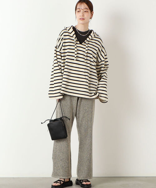 NOLLEY’S（ノーリーズ）の「ボーダーメキシカンパーカー（パーカー・レディース・ブラック系その他3/ブルー系その他3・FREE）」の15枚目の写真