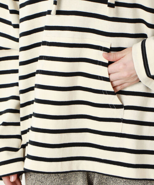 NOLLEY’S（ノーリーズ）の「ボーダーメキシカンパーカー（パーカー・レディース・ブラック系その他3/ブルー系その他3・FREE）」の19枚目の写真