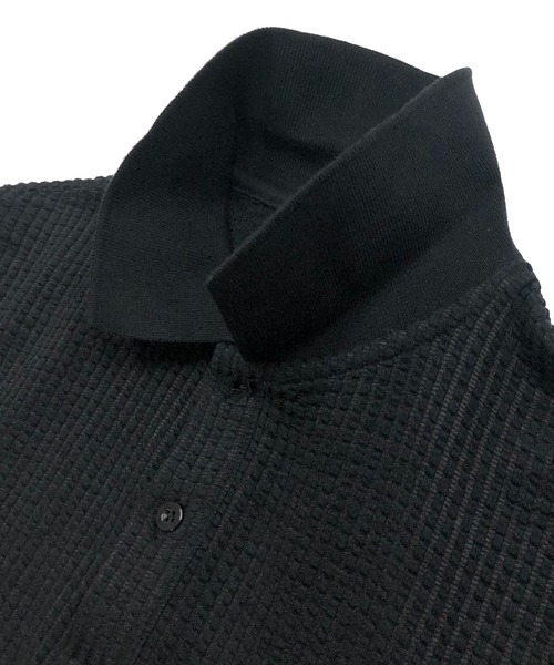 ADMIX/ATELIER SAB MEN(アドミックスアトリエサブメン)の「【Lounge wear】ビッグワッフル / リラックス オーバーサイズ ポロシャツ(ポロシャツ・メンズ・ブラック/ベージュ/ネイビー・48/50/52)」の10枚目の写真