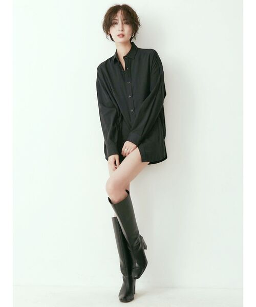 GYDA(ジェイダ)の「pocketシンプルシャツ(シャツ/ブラウス・レディース・ブラック/オフホワイト・FREE)」の17枚目の写真