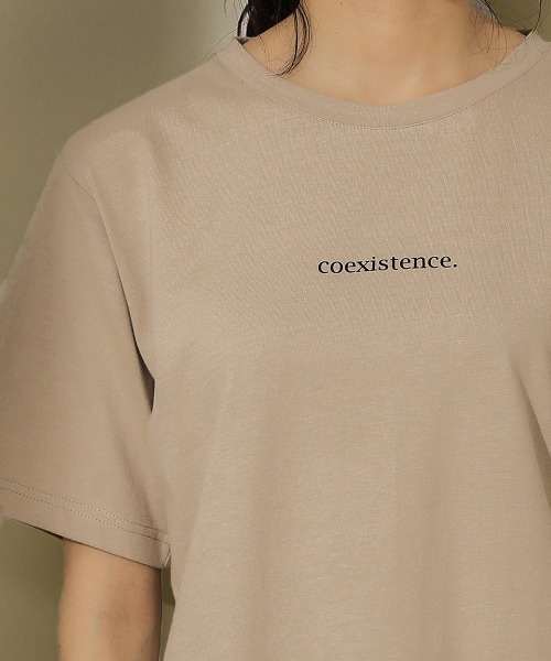 Bou Jeloud（ブージュルード）の「オーガニックコットン◆ＢＡＣＫフォトプリントＴシャツ（Tシャツ/カットソー・レディース・ベージュ/カーキ/ホワイト系その他・FREE）」の14枚目の写真