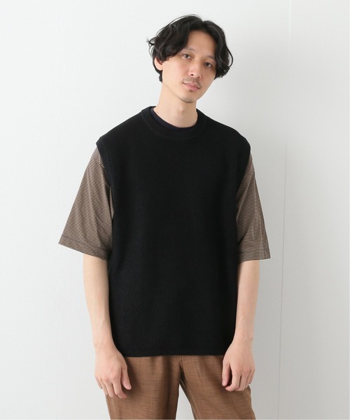 SEED STITCH CREW VEST