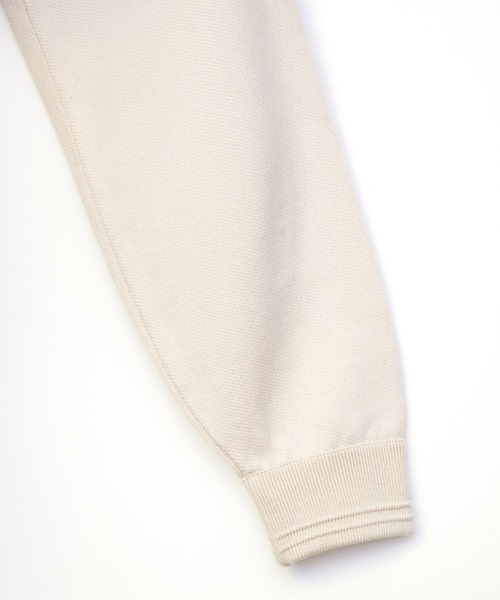 TAUPE（トープ）の「TAUPE/トープ/Knitted CORE Hoodie/ニットソーヘビーウェイトCOREパーカー（パーカー・メンズ・パープル/ライトベージュ・3）」の7枚目の写真
