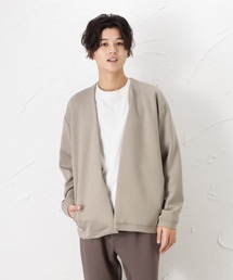 URBAN COLLECTION | ポンチ素材 オーバーサイズ ボタンレスカーディガン(カーディガン/ボレロ)