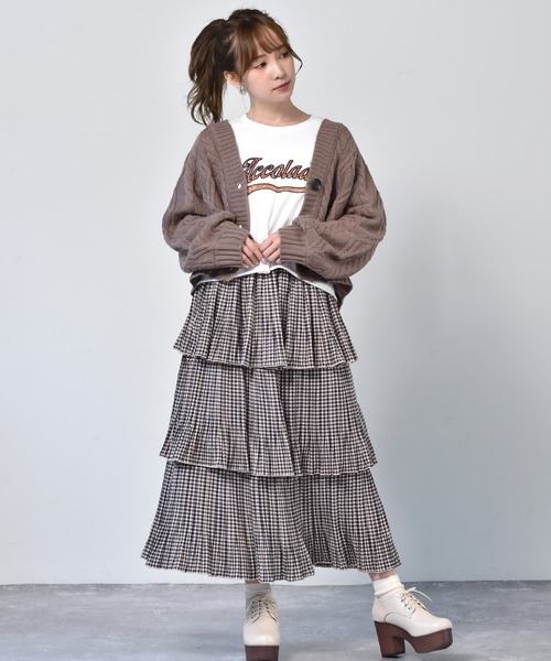 ems excite（エムズエキサイト）の「3段フリルスカート（スカート