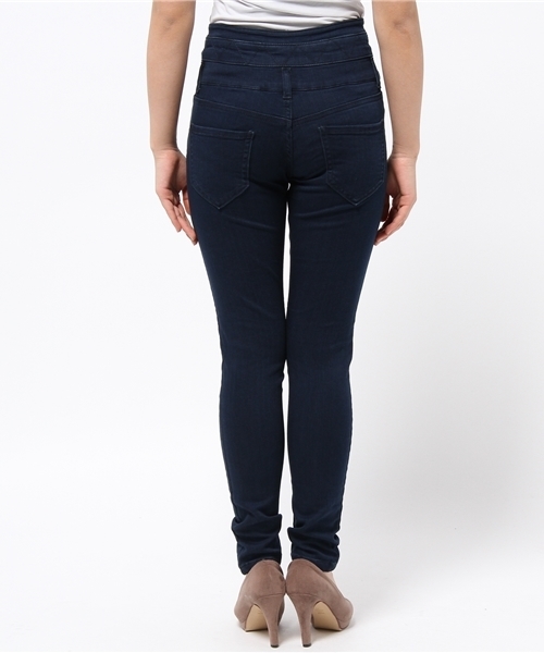 WEGO（ウィゴー）の「WEGO/前ボタンハイウエストスキニーパンツ（デニムパンツ・レディース・ダークインディゴブルー/ライトインディゴブルー/ホワイト/インディゴブルー・MEDIUM/LARGE）」の13枚目の写真