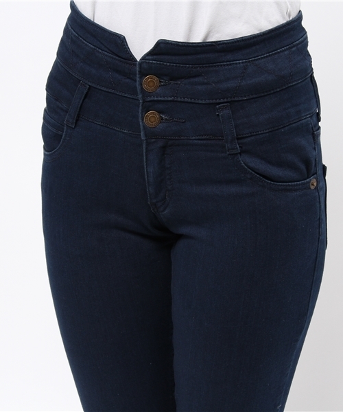 WEGO（ウィゴー）の「WEGO/前ボタンハイウエストスキニーパンツ（デニムパンツ・レディース・ダークインディゴブルー/ライトインディゴブルー/ホワイト/インディゴブルー・MEDIUM/LARGE）」の14枚目の写真