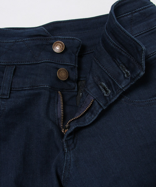 WEGO（ウィゴー）の「WEGO/前ボタンハイウエストスキニーパンツ（デニムパンツ・レディース・ダークインディゴブルー/ライトインディゴブルー/ホワイト/インディゴブルー・MEDIUM/LARGE）」の7枚目の写真