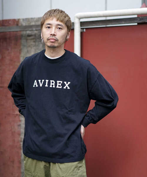 AVIREX（アヴィレックス）の「【直営店限定】カレッジ ロゴ 長袖 Tシャツ/COLLEGE LOGO LS T-SHIRT/アヴィレックス/AVIREX（Tシャツ/カットソー・メンズ・ホワイト/ブラック・MEDIUM/LARGE/X-LARGE/XX-LARGE）」の16枚目の写真