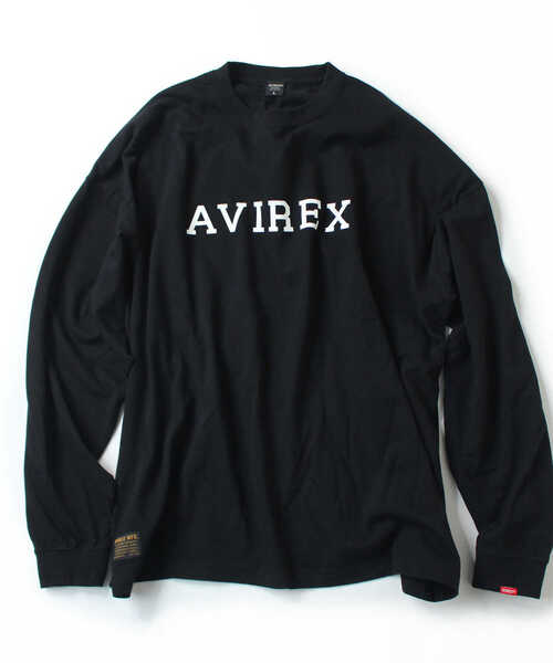 AVIREX（アヴィレックス）の「【直営店限定】カレッジ ロゴ 長袖 Tシャツ/COLLEGE LOGO LS T-SHIRT/アヴィレックス/AVIREX（Tシャツ/カットソー・メンズ・ホワイト/ブラック・MEDIUM/LARGE/X-LARGE/XX-LARGE）」の17枚目の写真