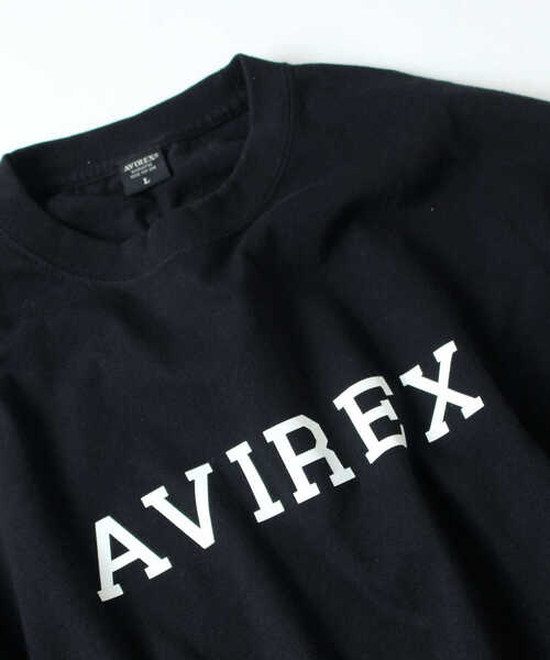 AVIREX（アヴィレックス）の「【直営店限定】カレッジ ロゴ 長袖 Tシャツ/COLLEGE LOGO LS T-SHIRT/アヴィレックス/AVIREX（Tシャツ/カットソー・メンズ・ホワイト/ブラック・MEDIUM/LARGE/X-LARGE/XX-LARGE）」の18枚目の写真