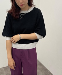 配色ニットトップス【ZOZOTOWN限定アイテム】