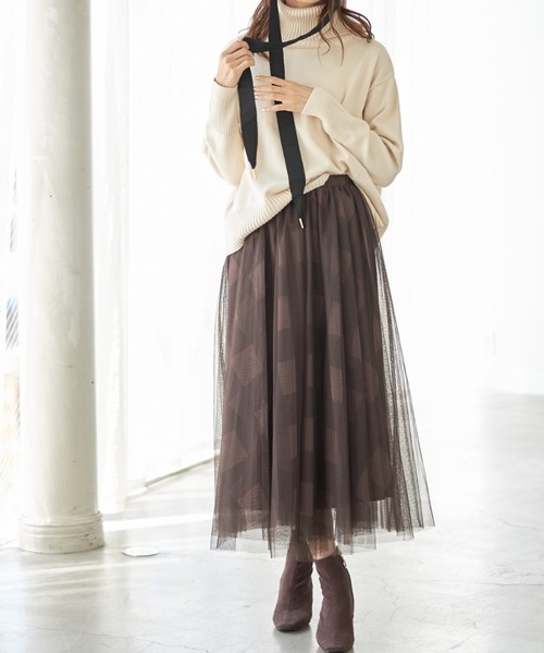 &. NOSTALGIA（アンドドットノスタルジア）の「チェックチュールスカート（スカート・レディース・ブラウン/ブルー/グリーン/ネイビー系/ブラック系その他・FREE）」の12枚目の写真