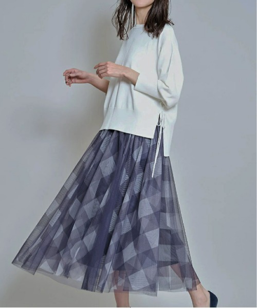 &. NOSTALGIA（アンドドットノスタルジア）の「チェックチュールスカート（スカート・レディース・ブラウン/ブルー/グリーン/ネイビー系/ブラック系その他・FREE）」の16枚目の写真
