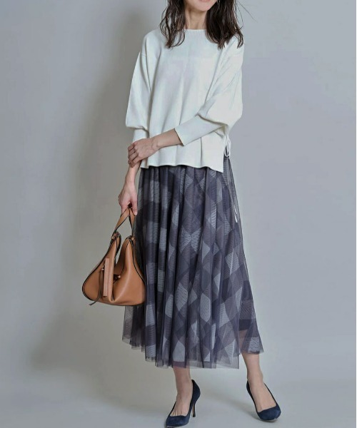 &. NOSTALGIA（アンドドットノスタルジア）の「チェックチュールスカート（スカート・レディース・ブラウン/ブルー/グリーン/ネイビー系/ブラック系その他・FREE）」の17枚目の写真