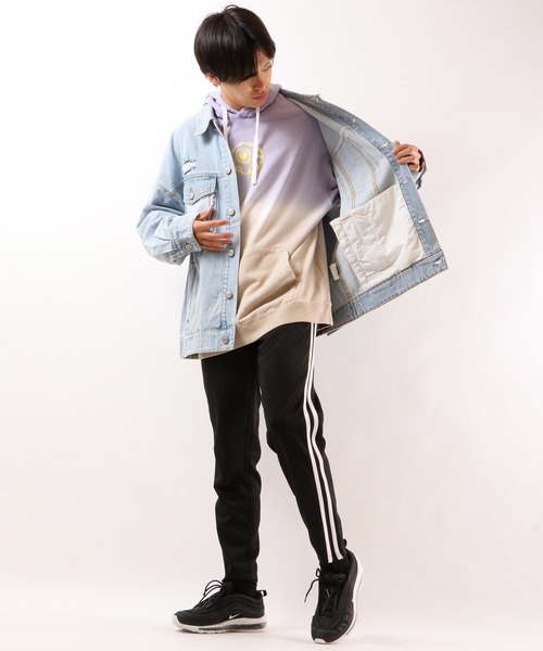 MISHKA(ミシカ)の「【MISHKA】キープウォッチプリント ビッグデニムジャケット(デニムジャケット・メンズ・ライトブルー・L/XL/M)」の6枚目の写真