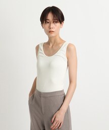 INDIVI（インディヴィ）の「◆【着るうるおい】スキンケア リブタンクトップ（タンクトップ）」