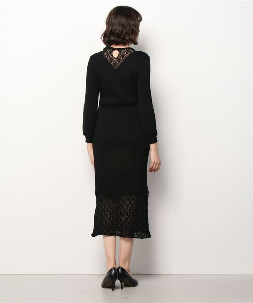 styles(スタイルス)の「AVERY ROW KNIT DRESS(ワンピース・レディース・ブラック・ONE SIZE)」の3枚目の写真