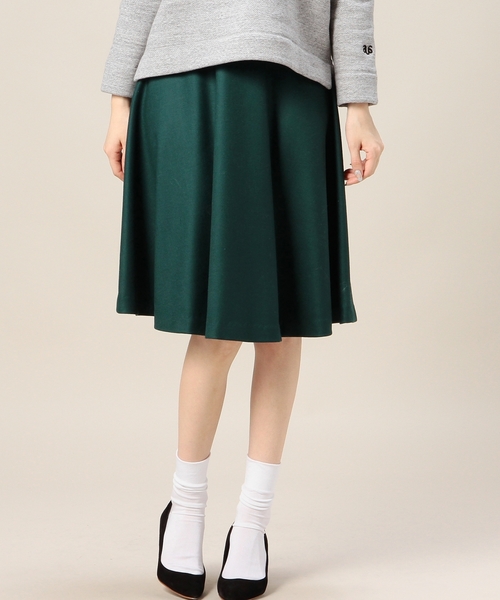 BEAUTY&YOUTH UNITED ARROWS(ビューティーアンドユースユナイテッドアローズ)の「BYSF サキソニーフレアミドルスカート◆(スカート・レディース・ケリー/ブラック/グレー・SMALL/MEDIUM)」の3枚目の写真