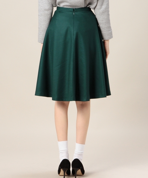 BEAUTY&YOUTH UNITED ARROWS(ビューティーアンドユースユナイテッドアローズ)の「BYSF サキソニーフレアミドルスカート◆(スカート・レディース・ケリー/ブラック/グレー・SMALL/MEDIUM)」の4枚目の写真