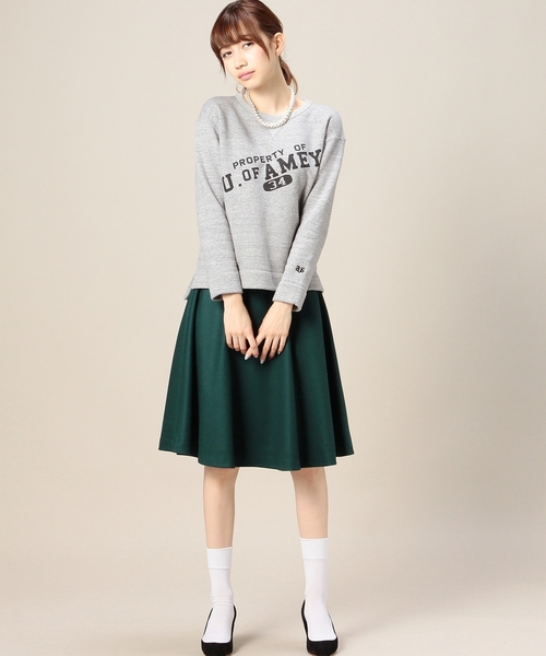 BEAUTY&YOUTH UNITED ARROWS(ビューティーアンドユースユナイテッドアローズ)の「BYSF サキソニーフレアミドルスカート◆(スカート・レディース・ケリー/ブラック/グレー・SMALL/MEDIUM)」の15枚目の写真