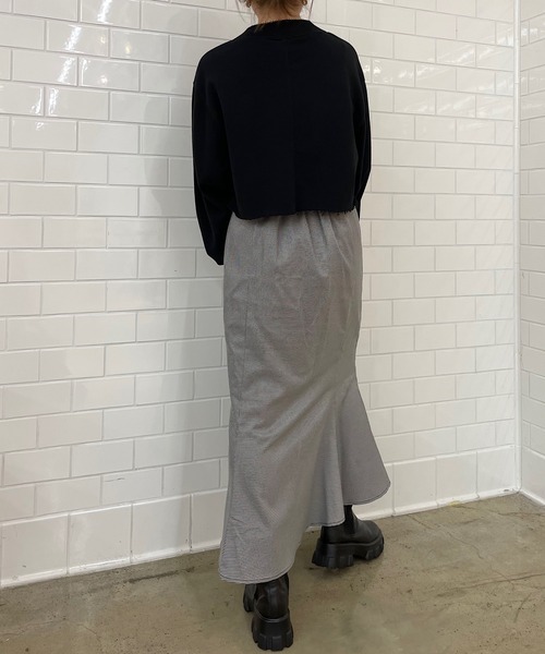 Chico(チコ)の「【LINNEE】マーメイドフレアスカート(スカート・レディース・ブラック/ブラウン/チェック/グレイッシュベージュ・FREE)」の11枚目の写真