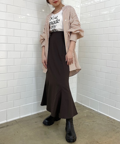 Chico(チコ)の「【LINNEE】マーメイドフレアスカート(スカート・レディース・ブラック/ブラウン/チェック/グレイッシュベージュ・FREE)」の14枚目の写真