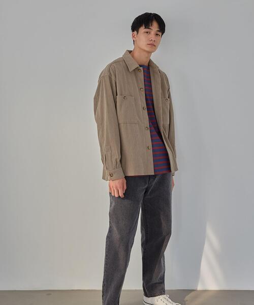 green label relaxing(グリーンレーベルリラクシング)の「<green label relaxing>ソフトコール CPOジャケット(ミリタリージャケット・メンズ・ダークグレー/ベージュ/モカ・S/XL/M/L)」の10枚目の写真