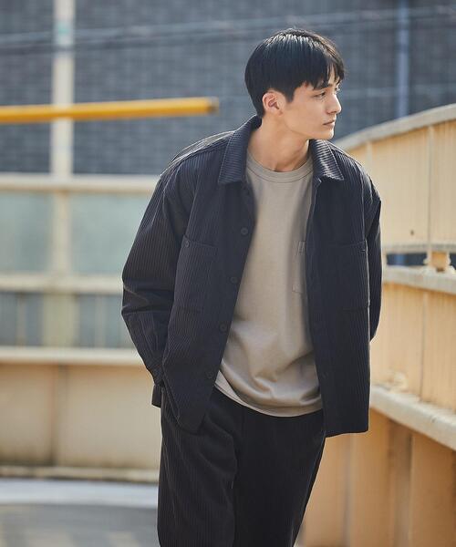 green label relaxing(グリーンレーベルリラクシング)の「<green label relaxing>ソフトコール CPOジャケット(ミリタリージャケット・メンズ・ダークグレー/ベージュ/モカ・S/XL/M/L)」の4枚目の写真