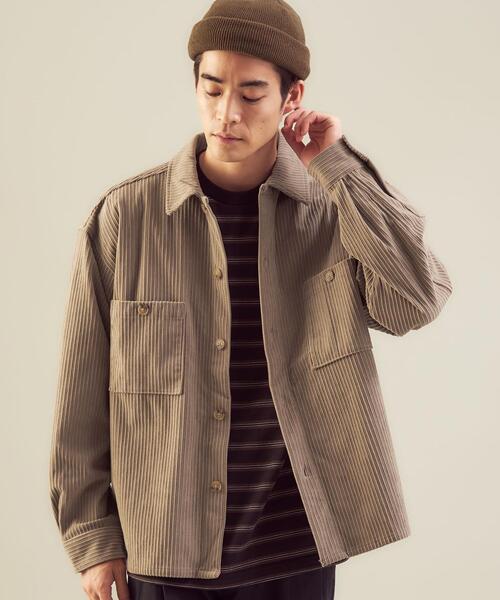 green label relaxing(グリーンレーベルリラクシング)の「<green label relaxing>ソフトコール CPOジャケット(ミリタリージャケット・メンズ・ダークグレー/ベージュ/モカ・S/XL/M/L)」の21枚目の写真