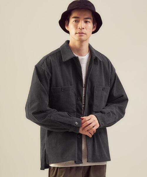 green label relaxing(グリーンレーベルリラクシング)の「<green label relaxing>ソフトコール CPOジャケット(ミリタリージャケット・メンズ・ダークグレー/ベージュ/モカ・S/XL/M/L)」の13枚目の写真