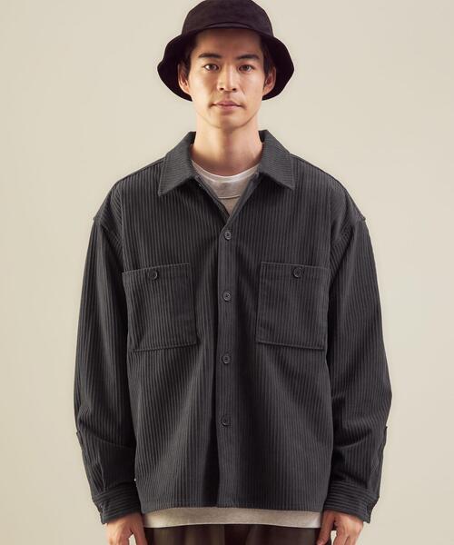 green label relaxing(グリーンレーベルリラクシング)の「<green label relaxing>ソフトコール CPOジャケット(ミリタリージャケット・メンズ・ダークグレー/ベージュ/モカ・S/XL/M/L)」の17枚目の写真