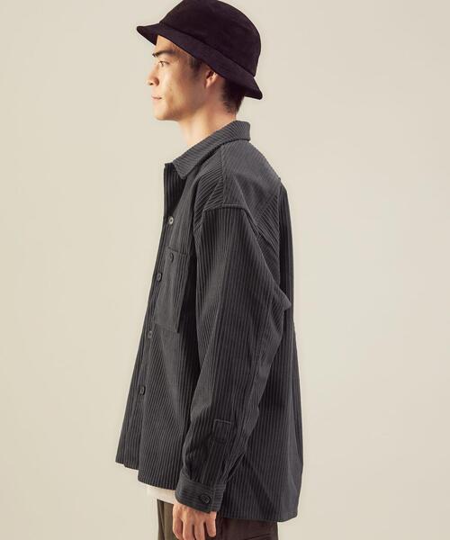 green label relaxing(グリーンレーベルリラクシング)の「<green label relaxing>ソフトコール CPOジャケット(ミリタリージャケット・メンズ・ダークグレー/ベージュ/モカ・S/XL/M/L)」の11枚目の写真