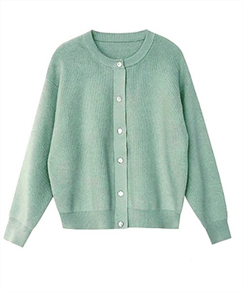 DAY CLOSET（デイ クローゼット）の「レディース きらめきボタンのリブニットカーディガン（カーディガン/ボレロ・レディース・ライトブルー/ブラック/アイボリー/ミント/ピンク系その他・ONE SIZE）」の13枚目の写真