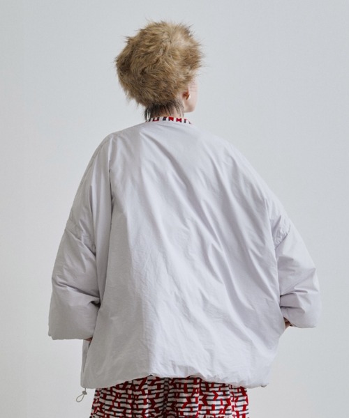 manana suerte（マニャーナスエルテ）の「中綿ボリュームシルエットハーフコート（その他アウター・レディース・ブラック/ライトグレー・FREE）」の22枚目の写真